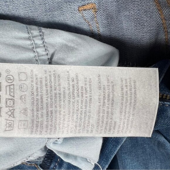 NWT LEVIS 720 HIGH-RISE SUPER SKINNY HYPERSTRETCH Jeans Raw Hem Size 30x30 - Picture 15 of 16